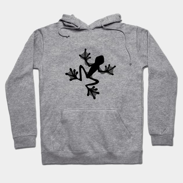 Tree Frog Silhouette Illustration Hoodie by WarriorWoman